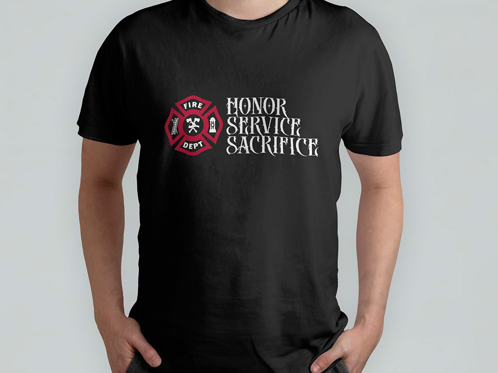 Fire Dept Honor Service Sacrifice T-shirt