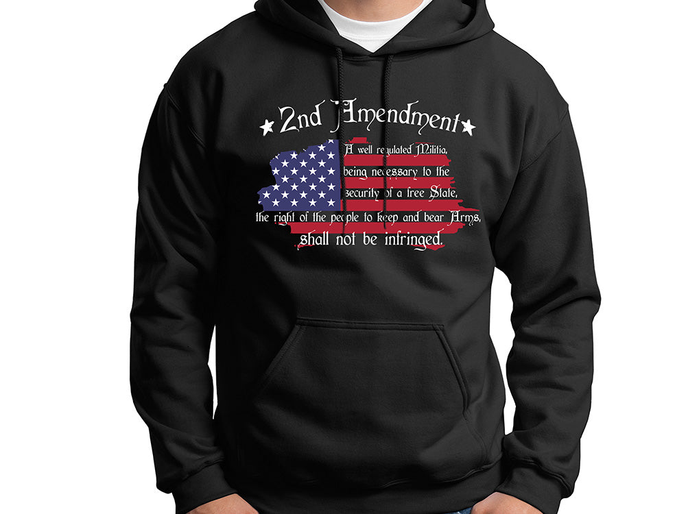 2nd Amendment print hoodie