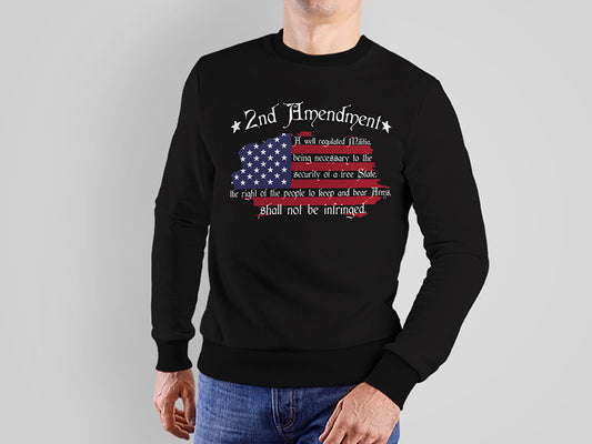 2nd Amendment print sweatshirt