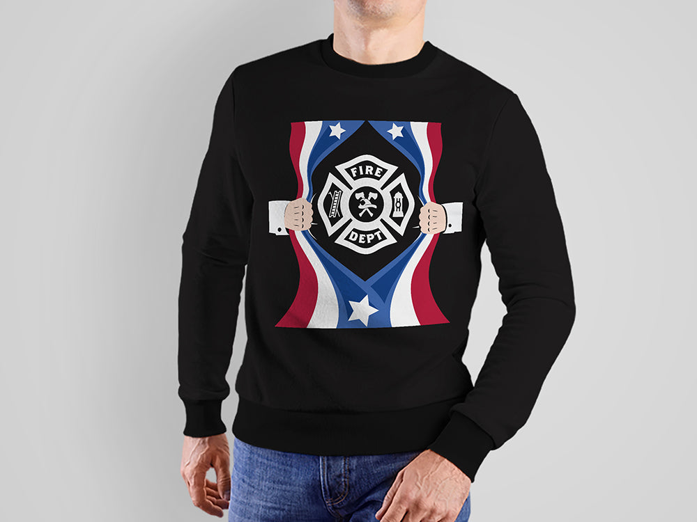 Fire Dept Superman sweatshirt