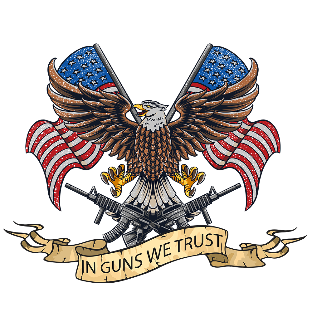 In Guns We Trust print