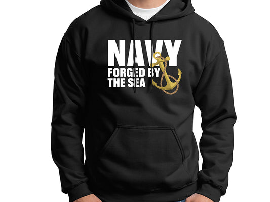 Navy Forged by The Sea hoodie