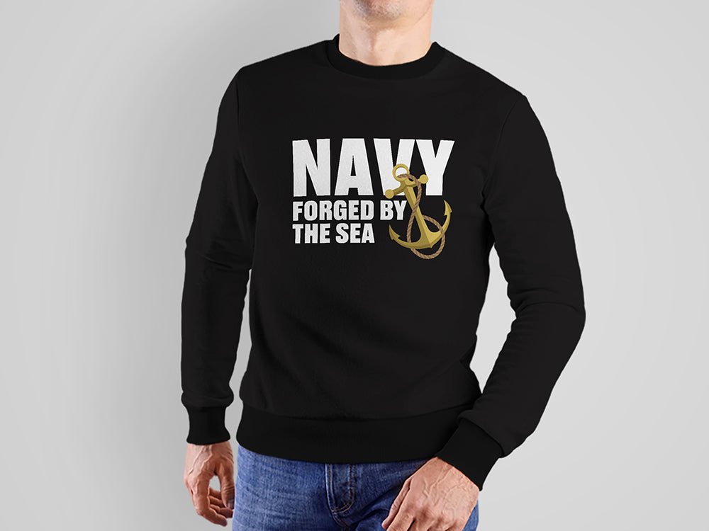 Navy Forged by The Sea sweatshirt