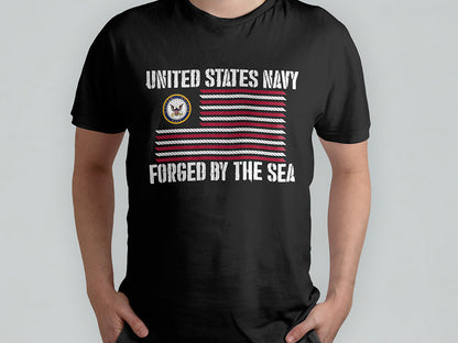 United States Navy Forged By The Sea T-shirt